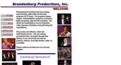 Desktop Screenshot of brandenburgproductions.com